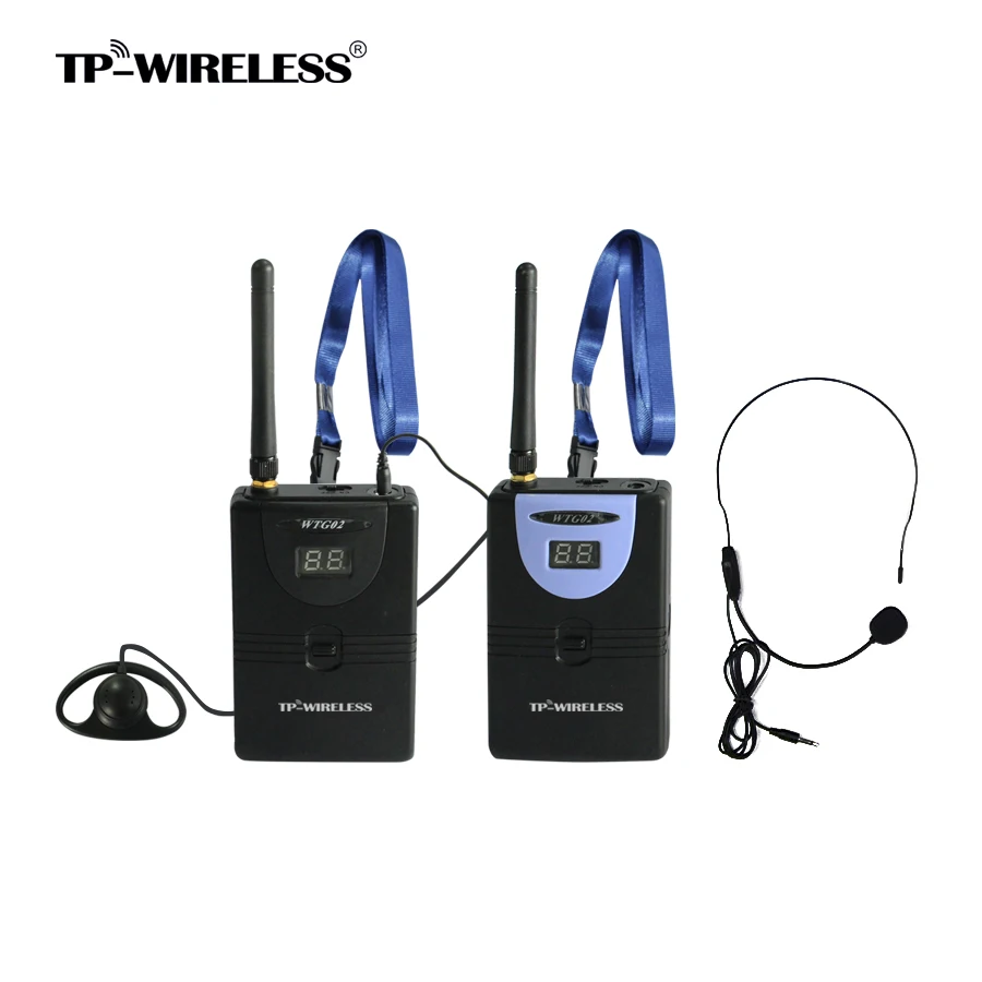 

TP-WIRELESS Tour Guide System Wireless for Church Guiding Teach Meeting Simultaneous Translation System 1 Transmitter 1 Receiver