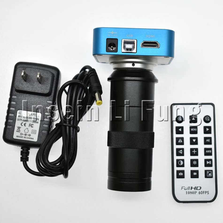 Промышленный цифровой видео микроскоп Full HD 20MP 1080P HDMI USB камера 8X ~ 130X с