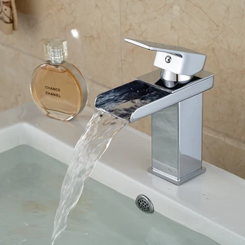 Chrome Brass Waterfall Bathroom Basin Faucet Square Vanity Sink Mixer Tap 1 Handle Free Shipping Promotion Sale
Chrome Brass Waterfall Bathroom Basin Faucet Square Vanity Sink Mixer Tap 1 Handle Free Shipping Promotion Sale