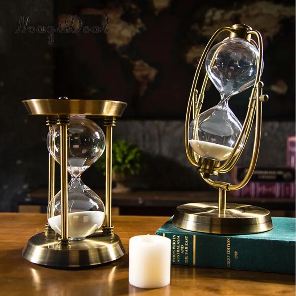 MagiDeal 15/30/60 Minutes 6-12-inch Clear Hourglass Sandglass Sand Clock Timers Iron Frame Gift Modern Home Decorations Ornament
MagiDeal 15/30/60 Minutes 6-12-inch Clear Hourglass Sandglass Sand Clock Timers Iron Frame Gift Modern Home Decorations Ornament