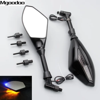 2Pc Motorcycle LED Turn Lights Side Mirrors indicator Rearview Mirror For Honda Suzuki Street Bike 8mm Extended Clockwise Bolts
2Pc Motorcycle LED Turn Lights Side Mirrors indicator Rearview Mirror For Honda Suzuki Street Bike 8mm Extended Clockwise Bolts