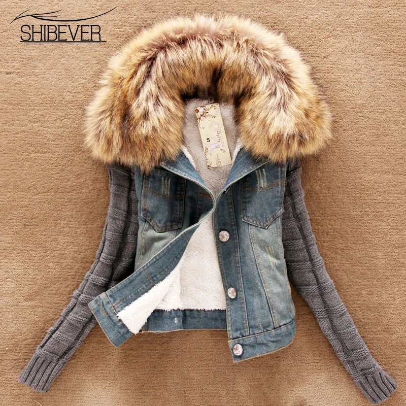 SHIBEVER Short Winter Jeans Jacket Women Ladies Casual Denim Coats Slim Long Sleeve Autumn Female Outwea Jacket for Girl AJT543
SHIBEVER Short Winter Jeans Jacket Women Ladies Casual Denim Coats Slim Long Sleeve Autumn Female Outwea Jacket for Girl AJT543