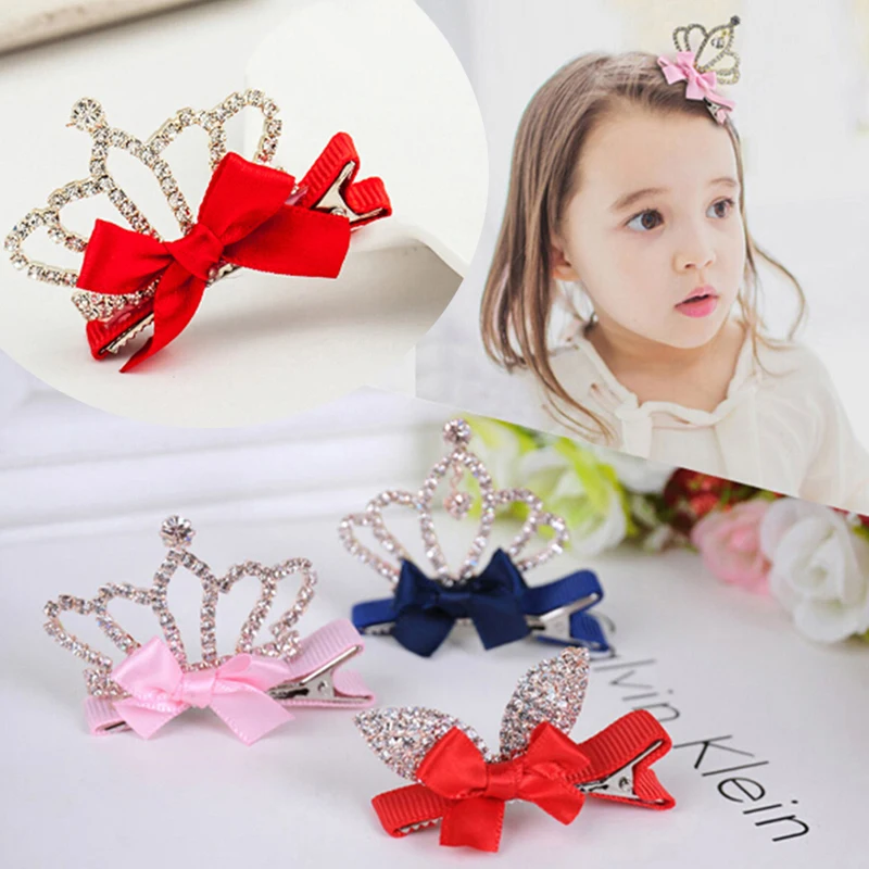 Baby Girls Children Shiny Crown Rhinestone Hairpins Princess Ribbon Bow Crystal Hair Clip Pearl Barrette Accessories
Baby Girls Children Shiny Crown Rhinestone Hairpins Princess Ribbon Bow Crystal Hair Clip Pearl Barrette Accessories