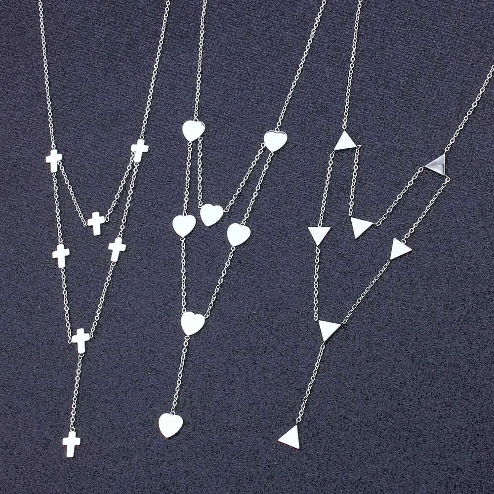 stainless steel long necklace choker collar chain cross pendant neckless chocker necklaces for women heart infinity silver
stainless steel long necklace choker collar chain cross pendant neckless chocker necklaces for women heart infinity silver