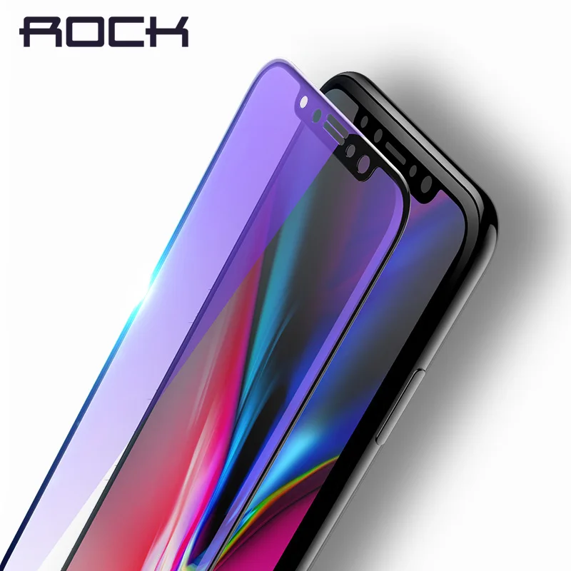 Для iPhone X 0 23 мм 3D изогнутое закаленное стекло ROCK Мягкий край высокой четкости анти