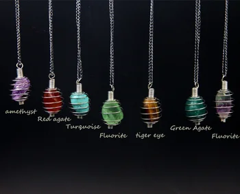 Top Selling 2015 New bullet Natural Stone Quartz Spiral Necklaces For Women Crystal Pendant Best Gift
Top Selling 2015 New bullet Natural Stone Quartz Spiral Necklaces For Women Crystal Pendant Best Gift