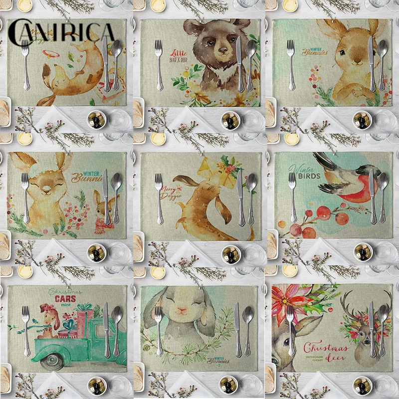 CANIRICA Cartoon Placemat For Dining Table 40*30cm Placemat Linen Table Mats Kitchen Accessories Party Place Mat Decoration New
CANIRICA Cartoon Placemat For Dining Table 40*30cm Placemat Linen Table Mats Kitchen Accessories Party Place Mat Decoration New