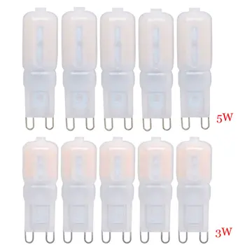 5Pcs/Set G9 Led Lamps Dimmable Chandelier lighting G9 3W 5W 110V 220V Led bulb SMD2835 Crystal Chandelier Replace Halogen Lamp
5Pcs/Set G9 Led Lamps Dimmable Chandelier lighting G9 3W 5W 110V 220V Led bulb SMD2835 Crystal Chandelier Replace Halogen Lamp