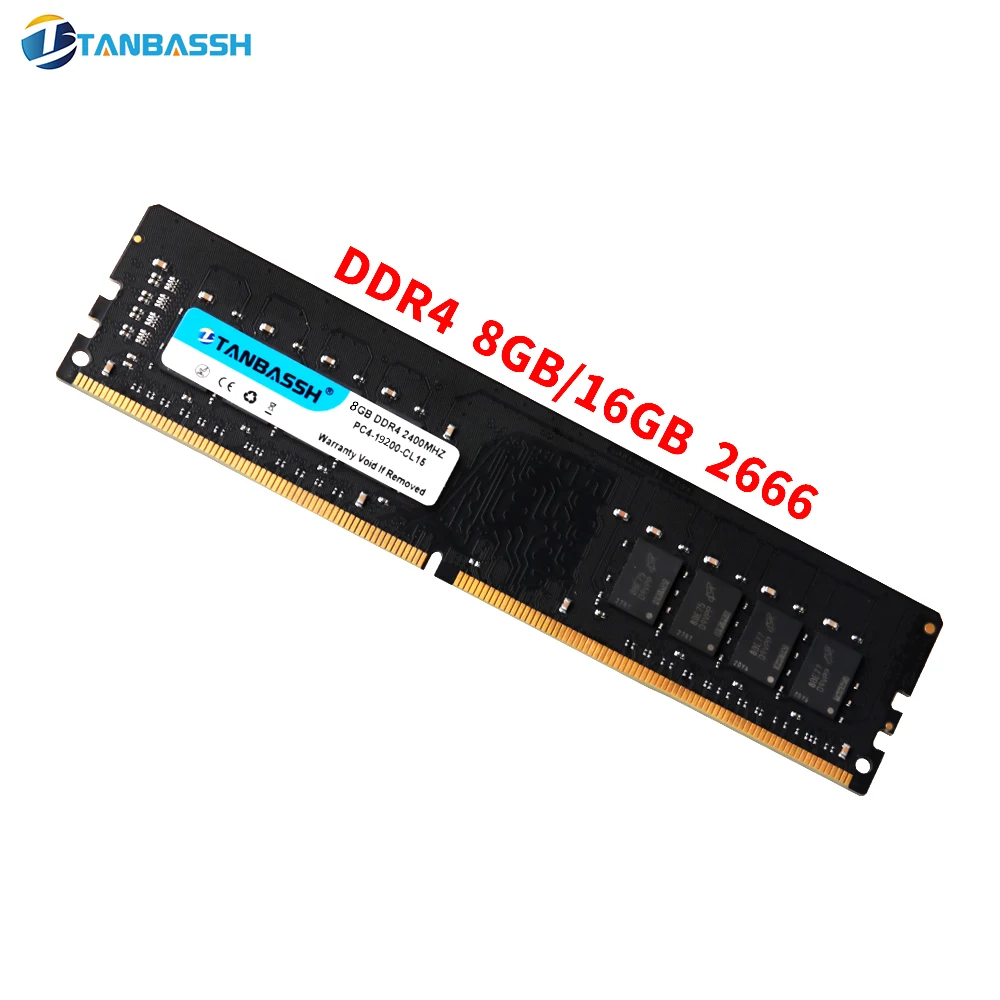 TANBASSH memory ram ddr4 8GB 16GB 2400MHz 2666mhz 1.2V 288pin high performance high Speed ram desktop Intel and AMD
TANBASSH memory ram ddr4 8GB 16GB 2400MHz 2666mhz 1.2V 288pin high performance high Speed ram desktop Intel and AMD