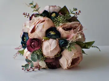 Peony Bridal Bouquet, Silk Blush Vintage Wedding flowers Rustic Chic Wedding bouquet Bride Bridesmai
Peony Bridal Bouquet, Silk Blush Vintage Wedding flowers Rustic Chic Wedding bouquet Bride Bridesmai