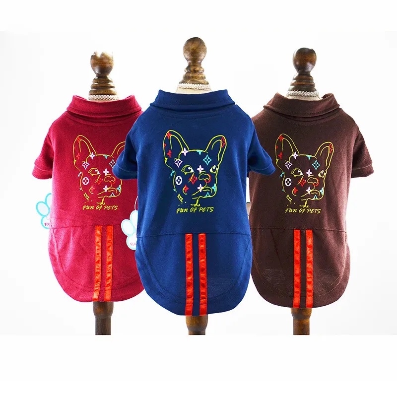 Pet Dog Vests DOG PATTERN Cotton Puppy Clothing Brand T Shirts Dog Summer Clothes For Teddy Small Stripe Polo Vest
Pet Dog Vests DOG PATTERN Cotton Puppy Clothing Brand T Shirts Dog Summer Clothes For Teddy Small Stripe Polo Vest
