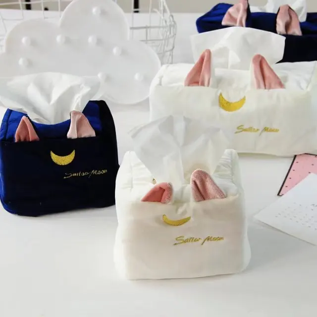 2style Cartoon Sailor Moon Plush Towel Tissue Box Cover Stuffed Animals Luna Cat Creative Plush Soft Towel Case Square Rectangle
2style Cartoon Sailor Moon Plush Towel Tissue Box Cover Stuffed Animals Luna Cat Creative Plush Soft Towel Case Square Rectangle