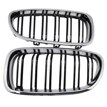 Silver + black Dual Fin Front Grille Grill Hood Nose For BMW F10 F11 5 2010-2015
Silver + black Dual Fin Front Grille Grill Hood Nose For BMW F10 F11 5 2010-2015