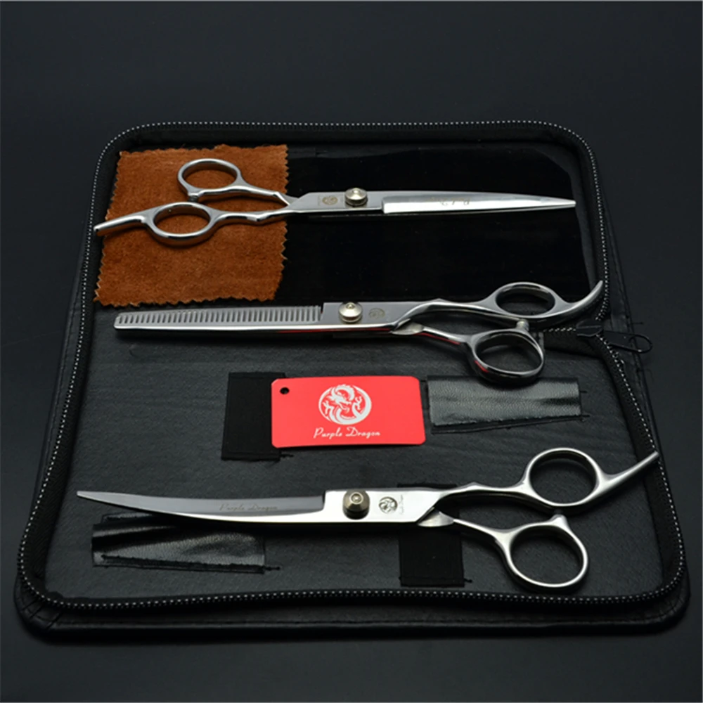 Suit 6INCH Stainless Purple Dragon Dogs Grooming Scissors Straight Scissors Thinning Shears Up Curved Scissors Pets Shears Z3001
Suit 6INCH Stainless Purple Dragon Dogs Grooming Scissors Straight Scissors Thinning Shears Up Curved Scissors Pets Shears Z3001