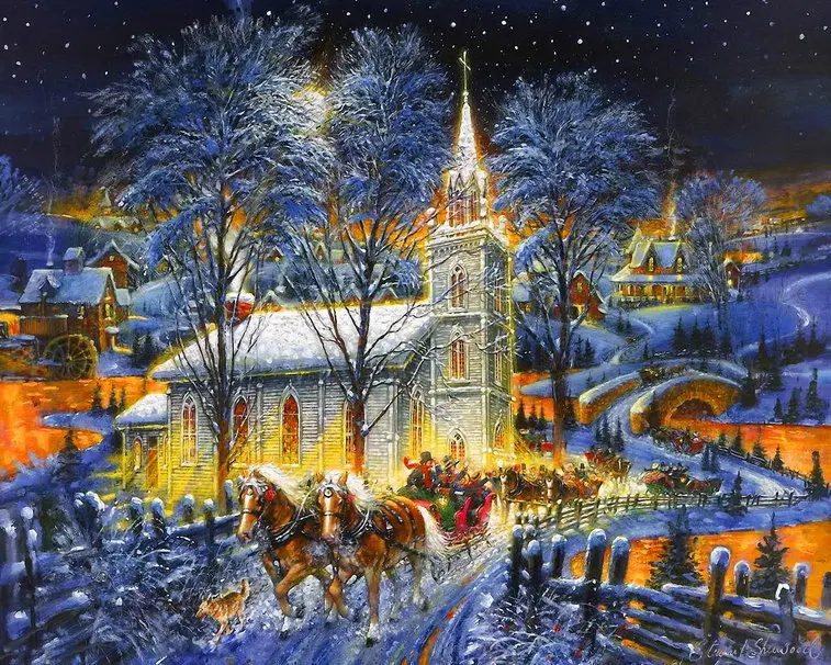 14CT Canvas Christmas Snowy day Scenery Forest DMC Cross Stitch Kits Art Crafts Embroidery DIY Handmade Needle Work Home Decor
14CT Canvas Christmas Snowy day Scenery Forest DMC Cross Stitch Kits Art Crafts Embroidery DIY Handmade Needle Work Home Decor