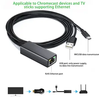 Fire TV Stick HD 480 Mbps Micro USB2.0 RJ45 Ethernet Adapter Conversion Cable 10/100 Mbps For Google Home//Chromecast Ultra
Fire TV Stick HD 480 Mbps Micro USB2.0 RJ45 Ethernet Adapter Conversion Cable 10/100 Mbps For Google Home//Chromecast Ultra
