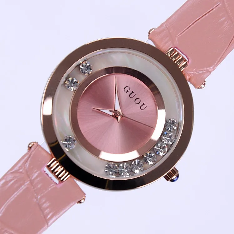GUOU Luxury Shiny Rhinestone Watch Women Watches Glittering Leather Ladies Watch Quartz Watch Hour relogio feminino reloj mujer
GUOU Luxury Shiny Rhinestone Watch Women Watches Glittering Leather Ladies Watch Quartz Watch Hour relogio feminino reloj mujer