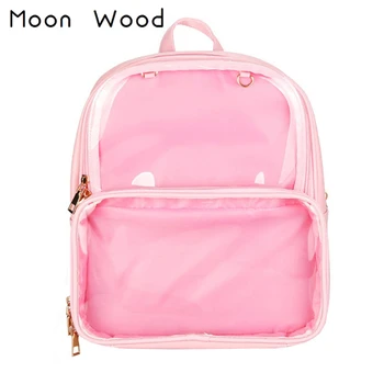 Moon Wood 7 Colors Summer New Transparent Backpack Solid Color Women's PVC Clear Bagpack School Backpacks For Adolescent Girls
Moon Wood 7 Colors Summer New Transparent Backpack Solid Color Women's PVC Clear Bagpack School Backpacks For Adolescent Girls
