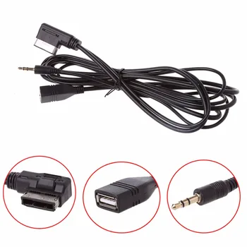 OOTDTY 1Pc Black Car AMI Music Interface Charger AUX USB Cable for Mercedes Benz C63 E200l CLS ML Cable 150cm High Quality
OOTDTY 1Pc Black Car AMI Music Interface Charger AUX USB Cable for Mercedes Benz C63 E200l CLS ML Cable 150cm High Quality