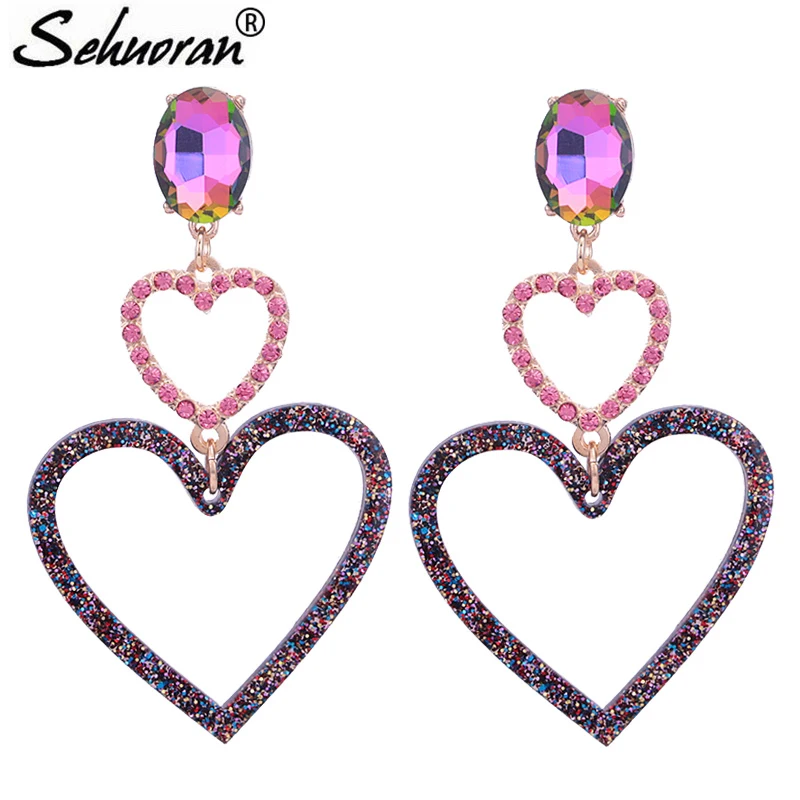 Sehuoran Brincos Large Aretes Drop Earrings For Woman Boho Heart Pendients Statement Earrings Long Fashion Jewelry Party Gifts
Sehuoran Brincos Large Aretes Drop Earrings For Woman Boho Heart Pendients Statement Earrings Long Fashion Jewelry Party Gifts