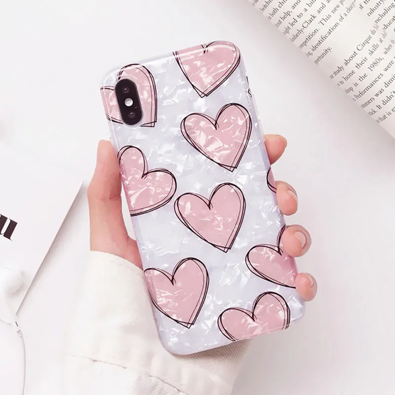GYKZ Love Heart Beauty Conch Shell Phone Case For iPhone 7 XS MAX XR X 6 6s 8 Plus Glossy Soft Back Cover For iPhone X Fundas
GYKZ Love Heart Beauty Conch Shell Phone Case For iPhone 7 XS MAX XR X 6 6s 8 Plus Glossy Soft Back Cover For iPhone X Fundas