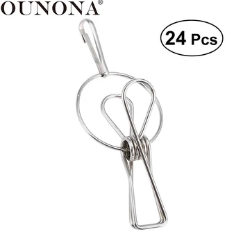 OUNONA 24pcs Stainless Steel Metal Clothespins for Indoor Outdoor Clothes Drying Hanger with Clothesline Hanging Spring Clip
OUNONA 24pcs Stainless Steel Metal Clothespins for Indoor Outdoor Clothes Drying Hanger with Clothesline Hanging Spring Clip