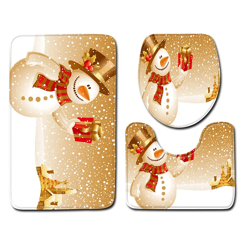 Christmas Bath Mat Anti Slip Bathroom Rug Fleece Toilet Mat Toillete Seat Cover for Home Decor Doormat Carpet 1pc
Christmas Bath Mat Anti Slip Bathroom Rug Fleece Toilet Mat Toillete Seat Cover for Home Decor Doormat Carpet 1pc