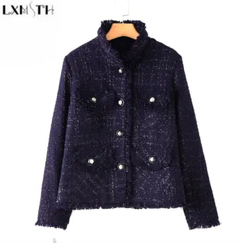 LXMSTH 2019 Spring Autumn New Women's Tassel jackets Korean Formal Slim Short Tweed jacket Women Long Sleeve Tweed Woolen Coat
LXMSTH 2019 Spring Autumn New Women's Tassel jackets Korean Formal Slim Short Tweed jacket Women Long Sleeve Tweed Woolen Coat