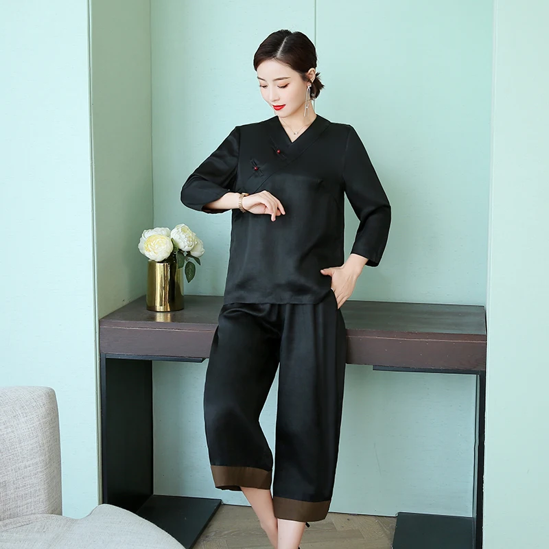 Black 2 Piece Set Women Outfits Matching Designer Sets Plus Size Top and Pant Suits 2019 Summer Fashion Elegant Vintage Clothing
Black 2 Piece Set Women Outfits Matching Designer Sets Plus Size Top and Pant Suits 2019 Summer Fashion Elegant Vintage Clothing