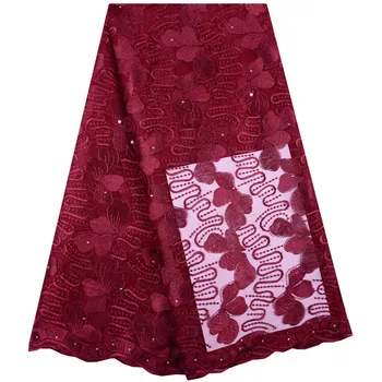 Fashion African Lace Fabric High Quality Red Lace Nigerian Lace Fabric 2019 High Quality Lace With Pearl 5Yards For Dress S1401
Fashion African Lace Fabric High Quality Red Lace Nigerian Lace Fabric 2019 High Quality Lace With Pearl 5Yards For Dress S1401