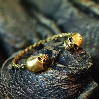 T mansion Exclusive 3D carved skull PUNK Gilded Bangles female Gilded bracelet jewelry accessories girlfriend birthday gift
T mansion Exclusive 3D carved skull PUNK Gilded Bangles female Gilded bracelet jewelry accessories girlfriend birthday gift