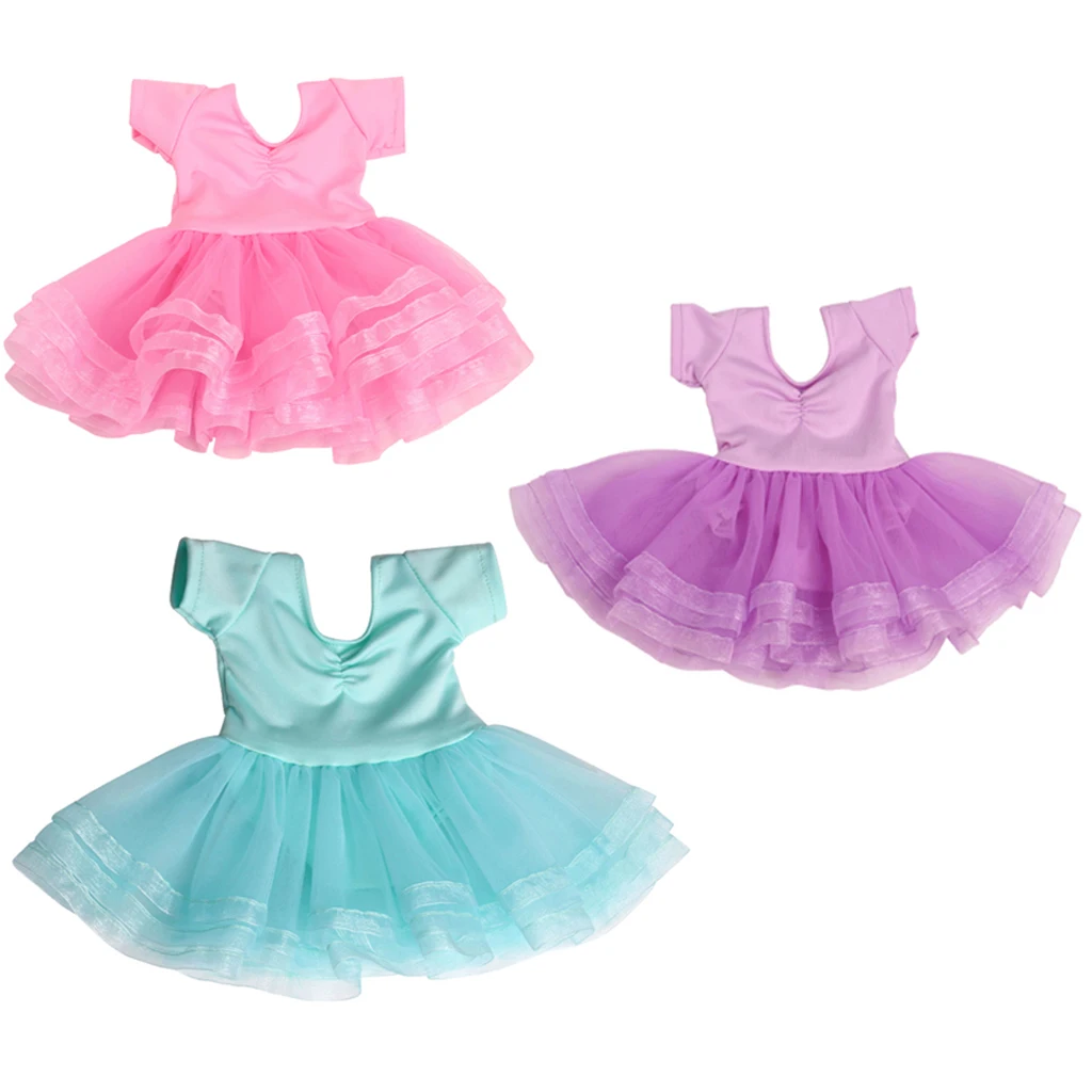 Fashion Doll Clothes Lace Ballet Dress Outfit for 18 Inch Dolls Clothing Dress Up (Pink, Green, Purple) Fashion Doll Clothes Lace Ballet Dress Outfit for 18 Inch Dolls Clothing Dress Up (Pink, Green, Purple)