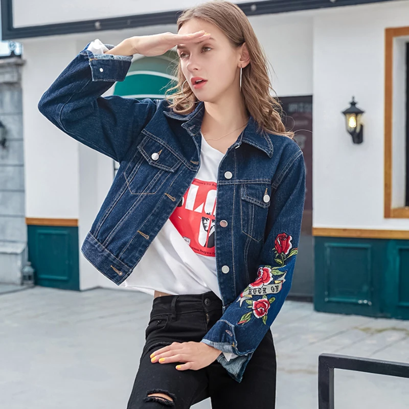 Embroidered body short fashion retro embroidery denim short jacket women 2019 spring new jacket
Embroidered body short fashion retro embroidery denim short jacket women 2019 spring new jacket