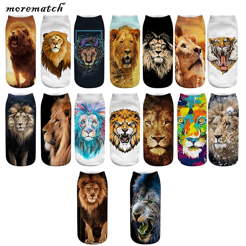 Morematch 1 Pair Men Ankle Sock Unisex 3d Lion Animal Pattern Cotton Socks 3D Printing Mighty Socks 16 Style Optional
Morematch 1 Pair Men Ankle Sock Unisex 3d Lion Animal Pattern Cotton Socks 3D Printing Mighty Socks 16 Style Optional