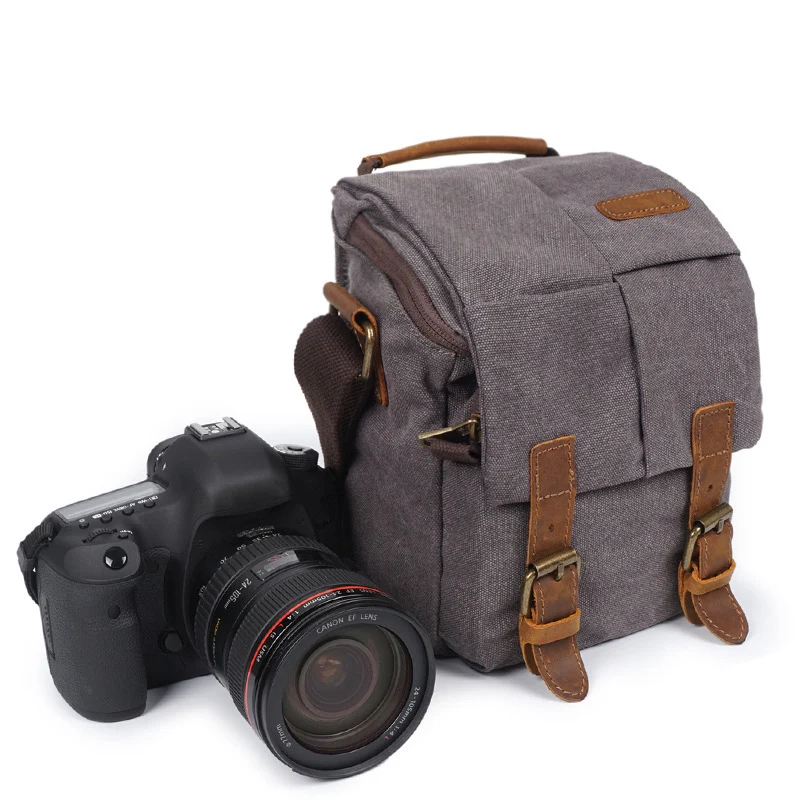 EtopLink E3229 Men's shoulder bag Camera Waterproof canvas bag Retro SLR camera bag Canvas man shoulder photographic video bag
EtopLink E3229 Men's shoulder bag Camera Waterproof canvas bag Retro SLR camera bag Canvas man shoulder photographic video bag