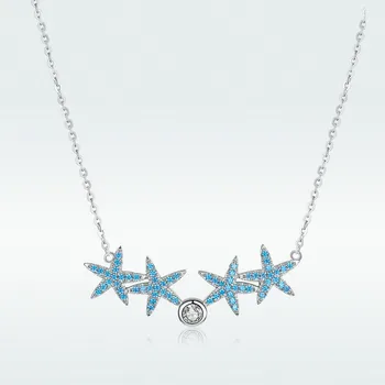 WOSTU Hot Fashion Authentic 925 Sterling Silver Starfish Necklace Classic Silver Color CZ Necklace Jewelry Gift For Women BNN064
WOSTU Hot Fashion Authentic 925 Sterling Silver Starfish Necklace Classic Silver Color CZ Necklace Jewelry Gift For Women BNN064