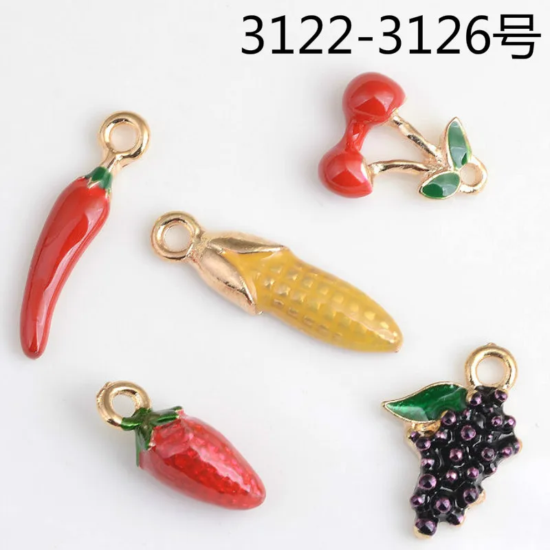 50pcs/lot Coloful Fruit Metal Enamel Pepper Strawberry Charms Fit DIY Bracelet Hair Necklace Jewelry Accessory for DIY Craft
50pcs/lot Coloful Fruit Metal Enamel Pepper Strawberry Charms Fit DIY Bracelet Hair Necklace Jewelry Accessory for DIY Craft