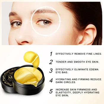 24k Anti-wrinkles Gold Gel Eye Mask Moisturizing Firming Skin Anti-puffiness Smooth Fine Lines Eye Mask
24k Anti-wrinkles Gold Gel Eye Mask Moisturizing Firming Skin Anti-puffiness Smooth Fine Lines Eye Mask