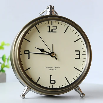 Nordic Metal Vintage Alarm Clock Bedroom Simple Needle Wake Up Bedside Desktop Digital Clock Watch Mechanism Despertador 6NZ027
Nordic Metal Vintage Alarm Clock Bedroom Simple Needle Wake Up Bedside Desktop Digital Clock Watch Mechanism Despertador 6NZ027