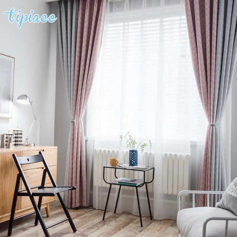 Nordic Modern Simple Style Popular Pink Grey Stitching Faux Cashmere Fabric Window Curtains for Living Room European Style
Nordic Modern Simple Style Popular Pink Grey Stitching Faux Cashmere Fabric Window Curtains for Living Room European Style