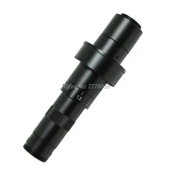 

Adjustable 10X-180X Magnification Zoom 25mm C-mount Lens 0.7X-4.5X Adapter for Industry Microscope Camera Eyepiece Magnifier