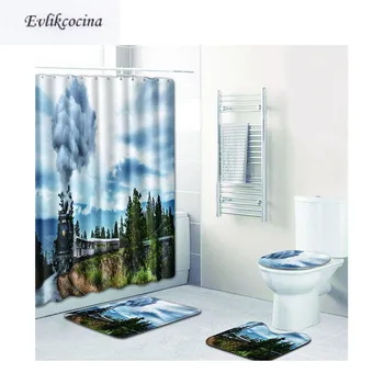 Free Shipping 4pcs Runing Train Banyo Bathroom Carpet U Type Toilet Bath Mats Set Non Slip Pad Tapis Salle De Bain Alfombra Bano
Free Shipping 4pcs Runing Train Banyo Bathroom Carpet U Type Toilet Bath Mats Set Non Slip Pad Tapis Salle De Bain Alfombra Bano