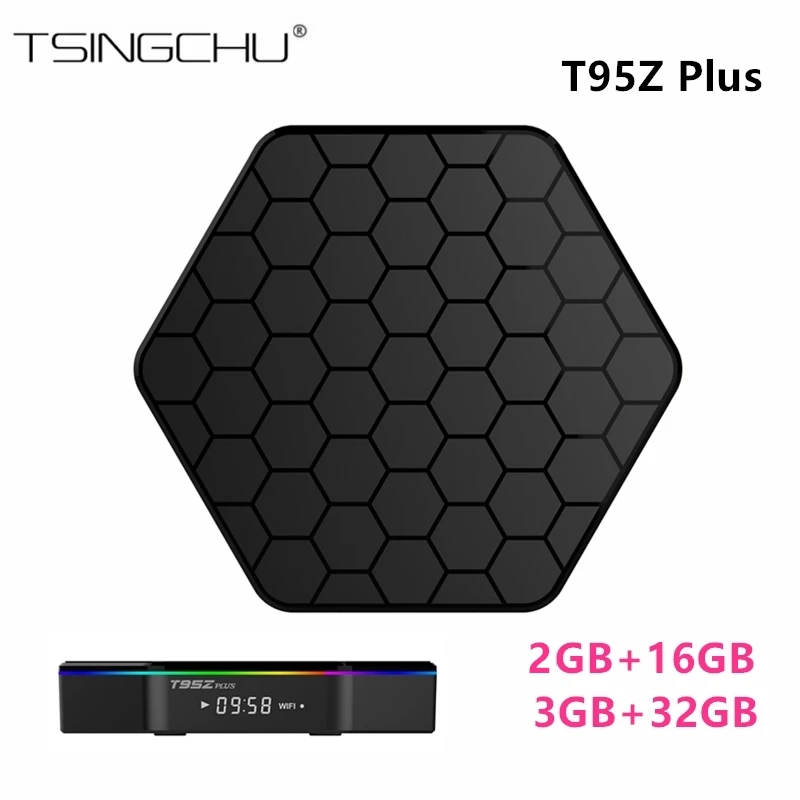 

[Original]T95Z Plus Smart TV BOX 3G/32G Android 7.1 Amlogic S912 Octa Core 4K x 2K H.265 Decoding 2.4G+5G Dual Band WiFi 2G/16GB