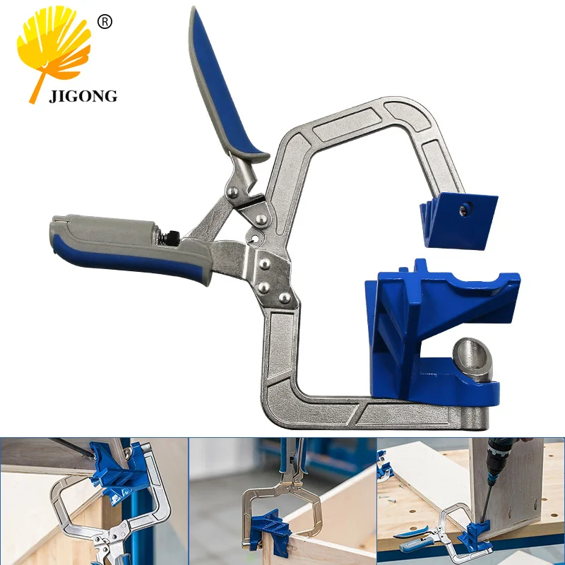 Auto-adjustable Rugged 90 Degree Corner Clamp and Face Frame Woodwork Right Angle Clamp Fit Tool
Auto-adjustable Rugged 90 Degree Corner Clamp and Face Frame Woodwork Right Angle Clamp Fit Tool