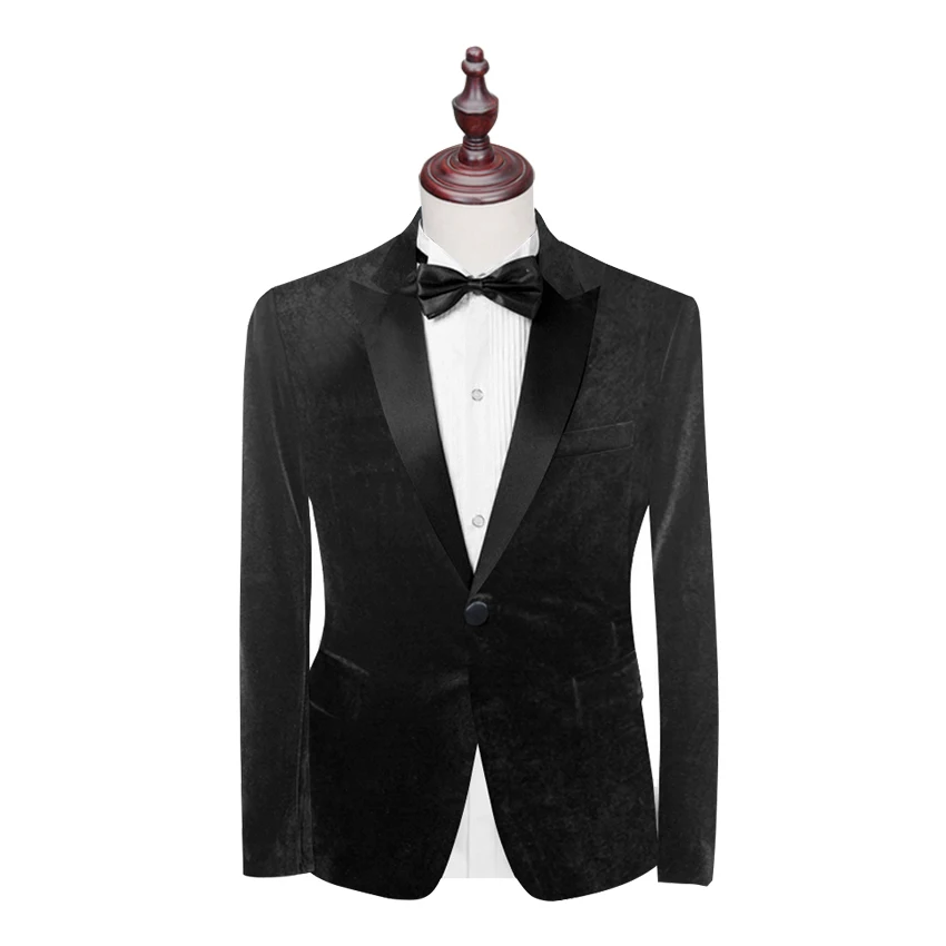 Classic style 4 Color Suit jacket Pesked Lapel blazer Velvet Jacket for Man Coat Velvet blazer for Groomsman 1PSc Man Clothes
Classic style 4 Color Suit jacket Pesked Lapel blazer Velvet Jacket for Man Coat Velvet blazer for Groomsman 1PSc Man Clothes