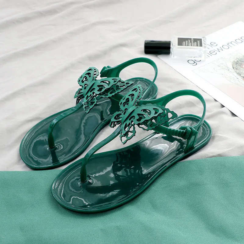 Women sandals 2019 summer women flat sandals butterfly decor women beach Jelly shoes Non-slip women flip flops zapatos de mujer 
Women sandals 2019 summer women flat sandals butterfly decor women beach Jelly shoes Non-slip women flip flops zapatos de mujer