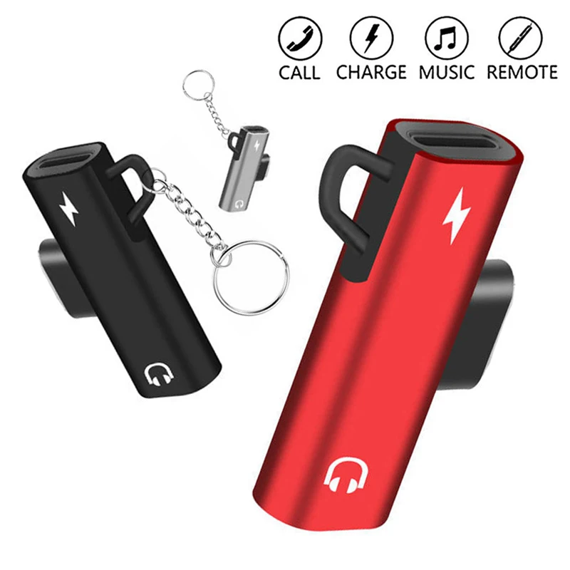 For Lightning Jack to Earphone Audio Charging Dual Adapter For iPhone X 7 8 Plus Splitter AUX Cable Connector Converter Chain
For Lightning Jack to Earphone Audio Charging Dual Adapter For iPhone X 7 8 Plus Splitter AUX Cable Connector Converter Chain