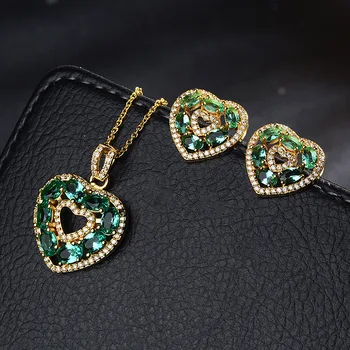 jewelry Set Rose Gold white Copper Heart Set In AAA Cubic Zirconia Necklace Earrings Wedding Crystal Women Fashion Jewelry Gift
jewelry Set Rose Gold white Copper Heart Set In AAA Cubic Zirconia Necklace Earrings Wedding Crystal Women Fashion Jewelry Gift