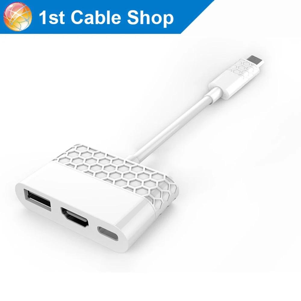 Thunderbolt 3 Type C USB 3.1 to HDMI 4K VGA DVI converter adapter cable for apple macbook pro 2016 2015 macbook (USB-C equipped)
Thunderbolt 3 Type C USB 3.1 to HDMI 4K VGA DVI converter adapter cable for apple macbook pro 2016 2015 macbook (USB-C equipped)
