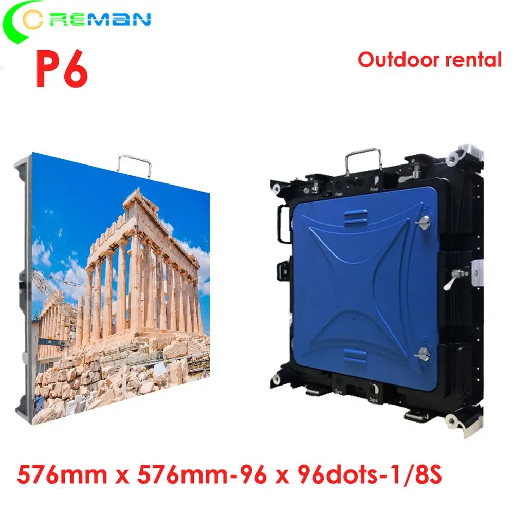 Coreman P6 outdoor led sign video wall 1/8 scan 192*192mm module AC/AD adapter electronic led display board
Coreman P6 outdoor led sign video wall 1/8 scan 192*192mm module AC/AD adapter electronic led display board